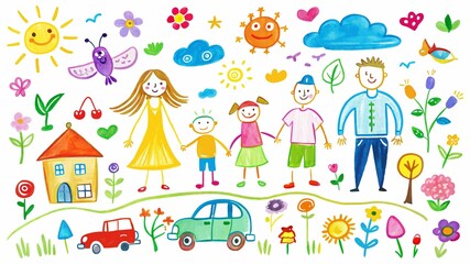 Nature's Beauty, A Child's Chalk Vision