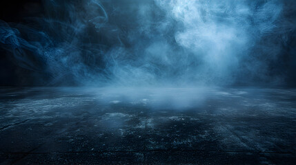 Beautiful smoky blue background - Powered by Adobe
