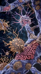 Obraz premium Insulins Impact on Synaptic Pruning and Dendritic Spine Morphology in D