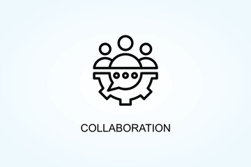 Collaboration Vector  Or Logo Sign Symbol Illustration