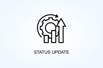 Status Update Vector  Or Logo Sign Symbol Illustration