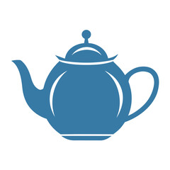 The teapot icon vector. Tea symbol. Flat isolated on white background