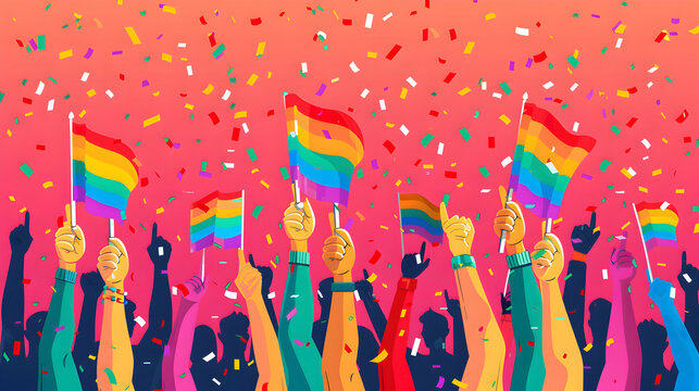 Pride Advocacy Workshop: An Interactive Event Empowering LGBTQ Rights Advocacy with Knowledge and Tools   Flat Design Icon Concept for Workshops