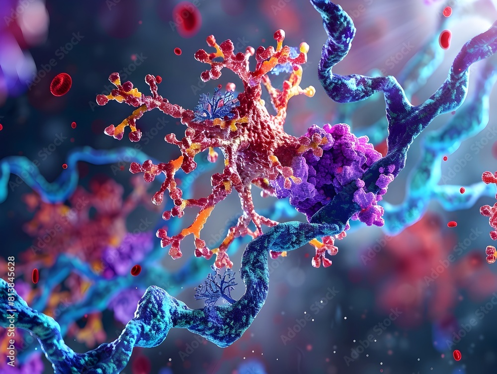 Aufkleber exploring the interaction between insulin and neurotransmitter receptors in the brain a d molecular