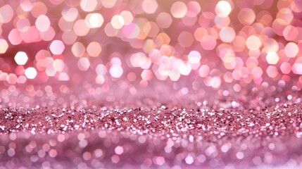 A charming pink girly backdrop adorned with shimmering glitter sparkles sets the stage for a kids party inspired by the dazzling style of LOL doll surprises This decorative scrapbook paper 