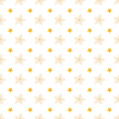 Obraz premium Flat floral pattern design