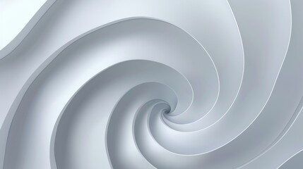 Obraz premium Abstract white swirl design illustrating elegance and modernity