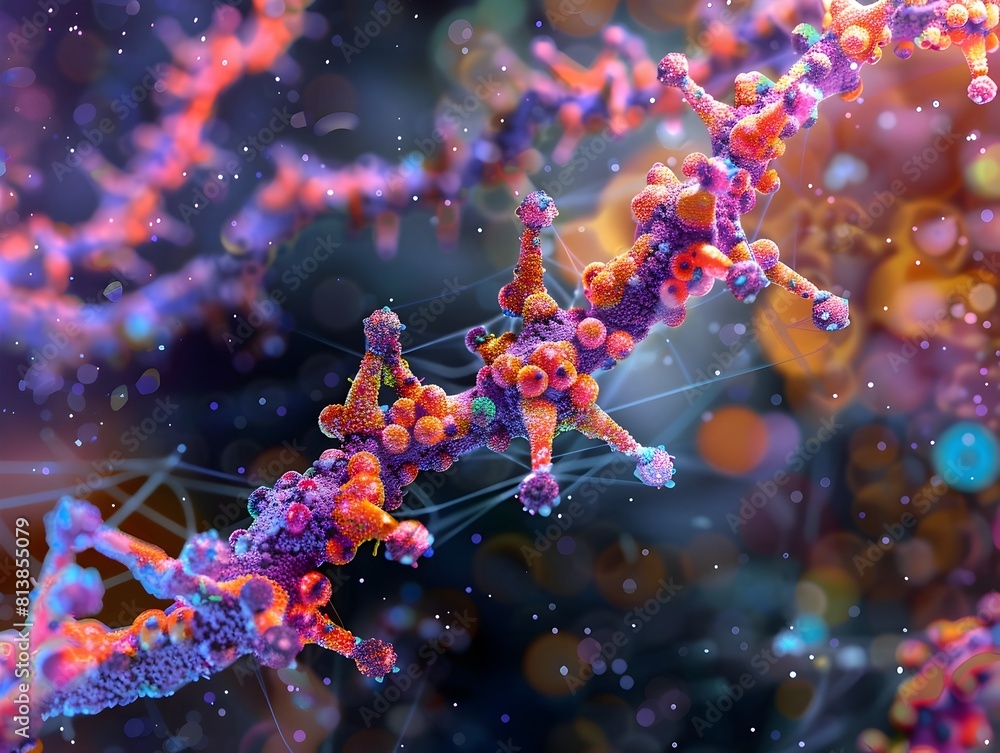 Poster d detailing the structure of bacterial pili for host cell attachment