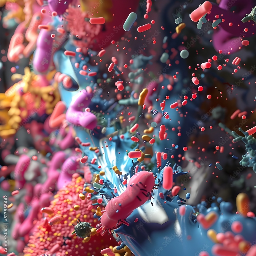 Poster bacterial swarming behavior a d visualization of microbial growth on surfaces