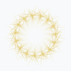 Obraz premium Pattern element on a white background. The vector image can be used as a decoration for fine art.