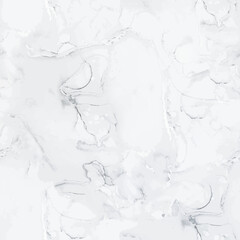Light Marble Slate Texture. White Seamless Background. Vector Abstract Template. White Marble Watercolor. Grey Rock Wall. Grey Water Color Repeat. Light Alcohol Ink Background. Fluid Elegant Splash