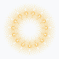 Pattern element on a white background. The vector image can be used as a decoration for fine art.