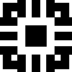 Abstract geometric decoration. Simple, minimalistic, simple flat black geometric design element 