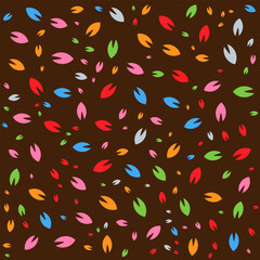 Abstract floral pattern bright colors, background vector illustration modern art design Seamless pattern set Simple design for of textile.