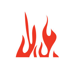 Classic silhouette flame