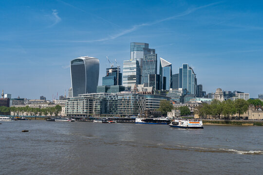 City of London Skyline viewed from the South Bank