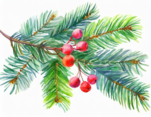 Świąteczna gałązka ilustracja