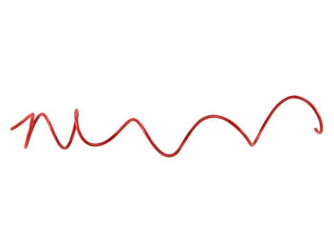 red wire cable of usb and adapter isolated on white background.Electronic Connector.Selection focus.