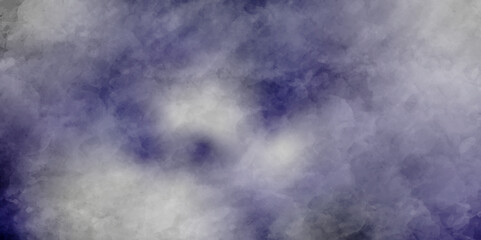 Abstract white and purple background with spotlight border and watercolor painted old grunge or smoke texture. black wall, stone texture for the background. beautiful purple watercolor grunge.