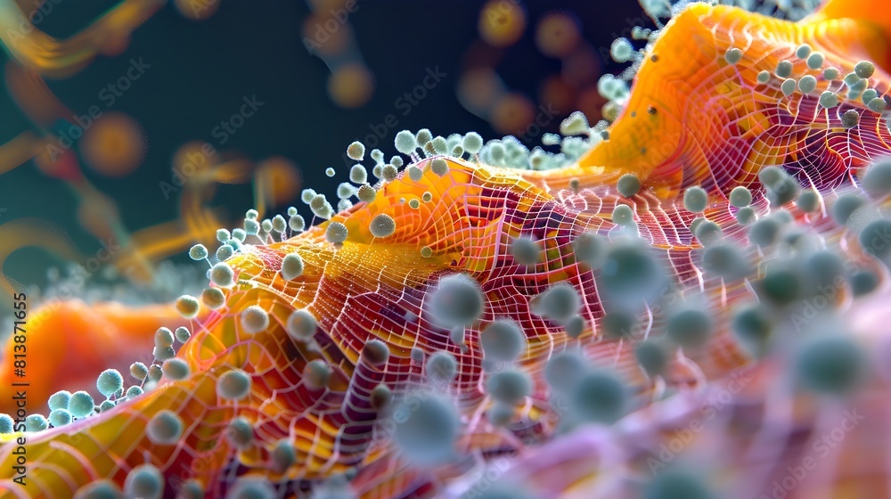 Poster 3d visualization of bacterial quorum sensing and gene expression coordination