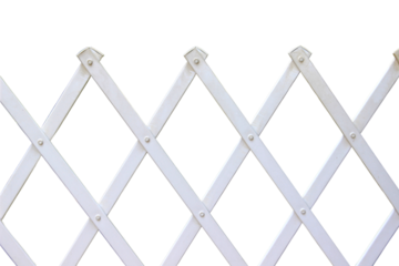 Small white plastic divider isolated on white background.