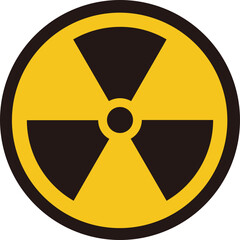Fototapeta premium radiation warning sign