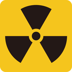 Fototapeta premium radiation warning sign