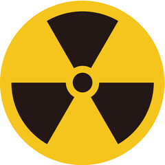 Fototapeta premium radiation warning sign