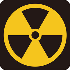 Obraz premium radiation warning sign