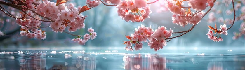 cherry blossoms in full bloom