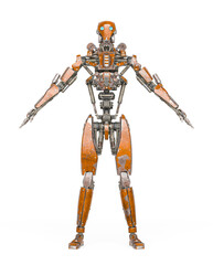 Obraz premium apocalypse cyborg on a pose