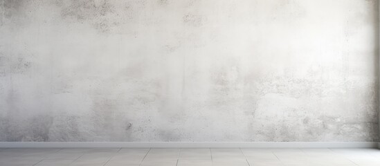 A white colored cement texture serves as the background for both floors and walls providing a versatile copy space image