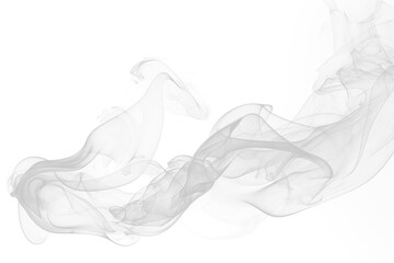 Realistic white smoke texture on Transparent background