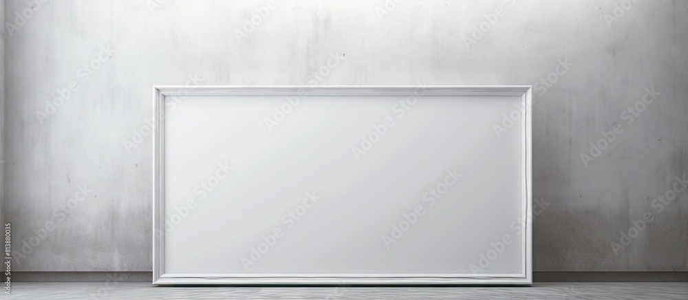 Poster blank frame concept with banner and copy space image template