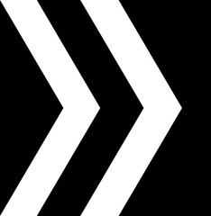 Abstract geometric decoration. Simple, minimalistic, simple flat black geometric design element