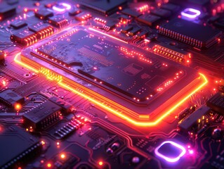 high-tech circuit board 