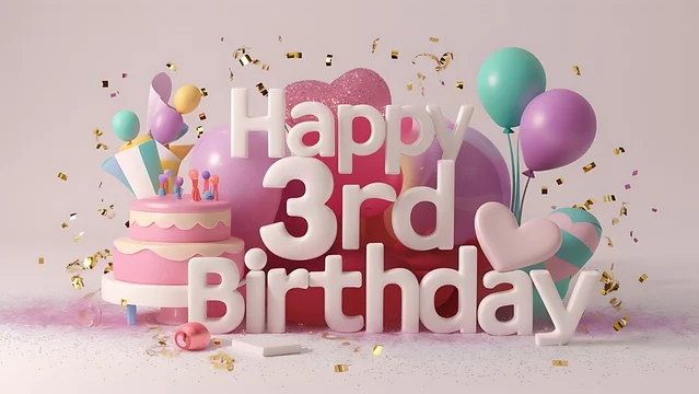 Happy 3Rd Birthday