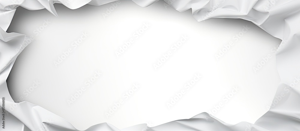 Poster a torn sheet of white paper with ample blank space for text or images