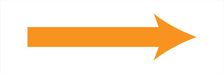 Obraz premium Red long arrow icon isolated on white background. Long arrow vector, icon. Red horizontal arrow. Straight long arrow vector icon. Red arrow icon. Arrow icon