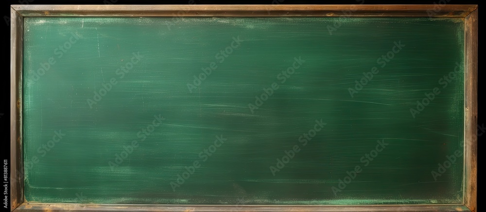 Aufkleber a green chalkboard with a chalky texture serves as a school board display providing a background for
