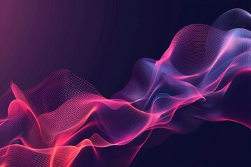 Obraz premium Abstract wireframe design with modern science and technology elements, presented as a trendy surface illustration in vector format.