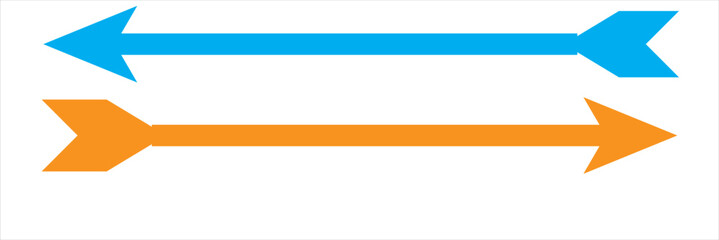 Obraz premium Red long arrow icon isolated on white background. Long arrow vector, icon. Red horizontal arrow. Straight long arrow vector icon. Red arrow icon. Arrow icon