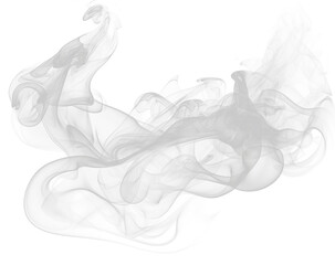 smoke on air transparent background 