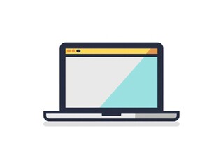 lap top icon with white background 