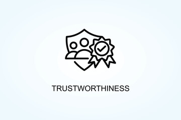 Trustworthiness Vector  Or Logo Sign Symbol Illustration