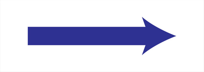 Red long arrow icon isolated on white background. Long arrow vector, icon. Red horizontal arrow. Straight long arrow vector icon.