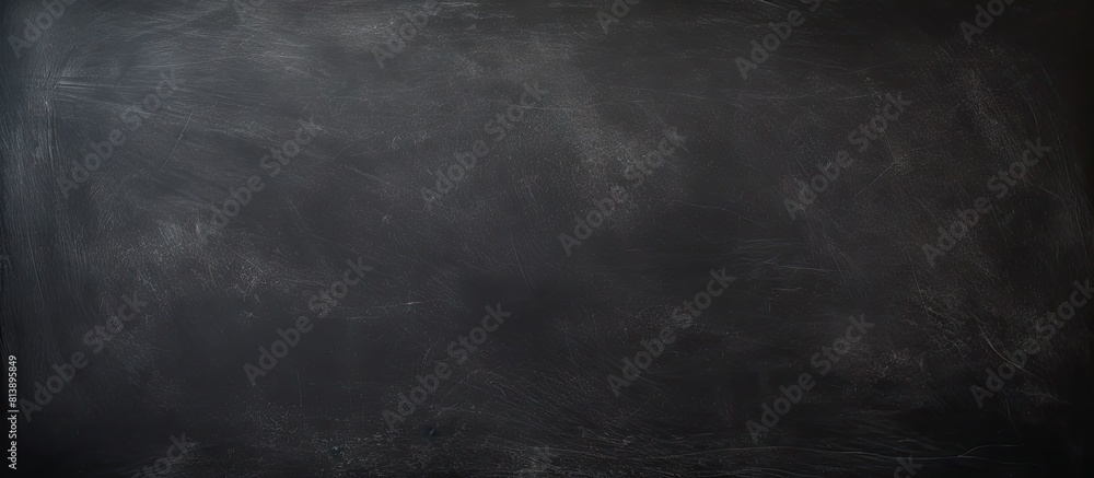 Poster Chalk smudged on a blackboard creating a textured background. Copy space image. Place for adding text and design