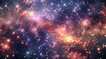 Obraz premium fireworks in space