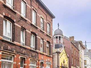 Antique building view in Charleroi, Belgium