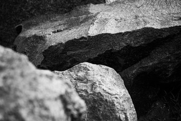 rocks in the mountains